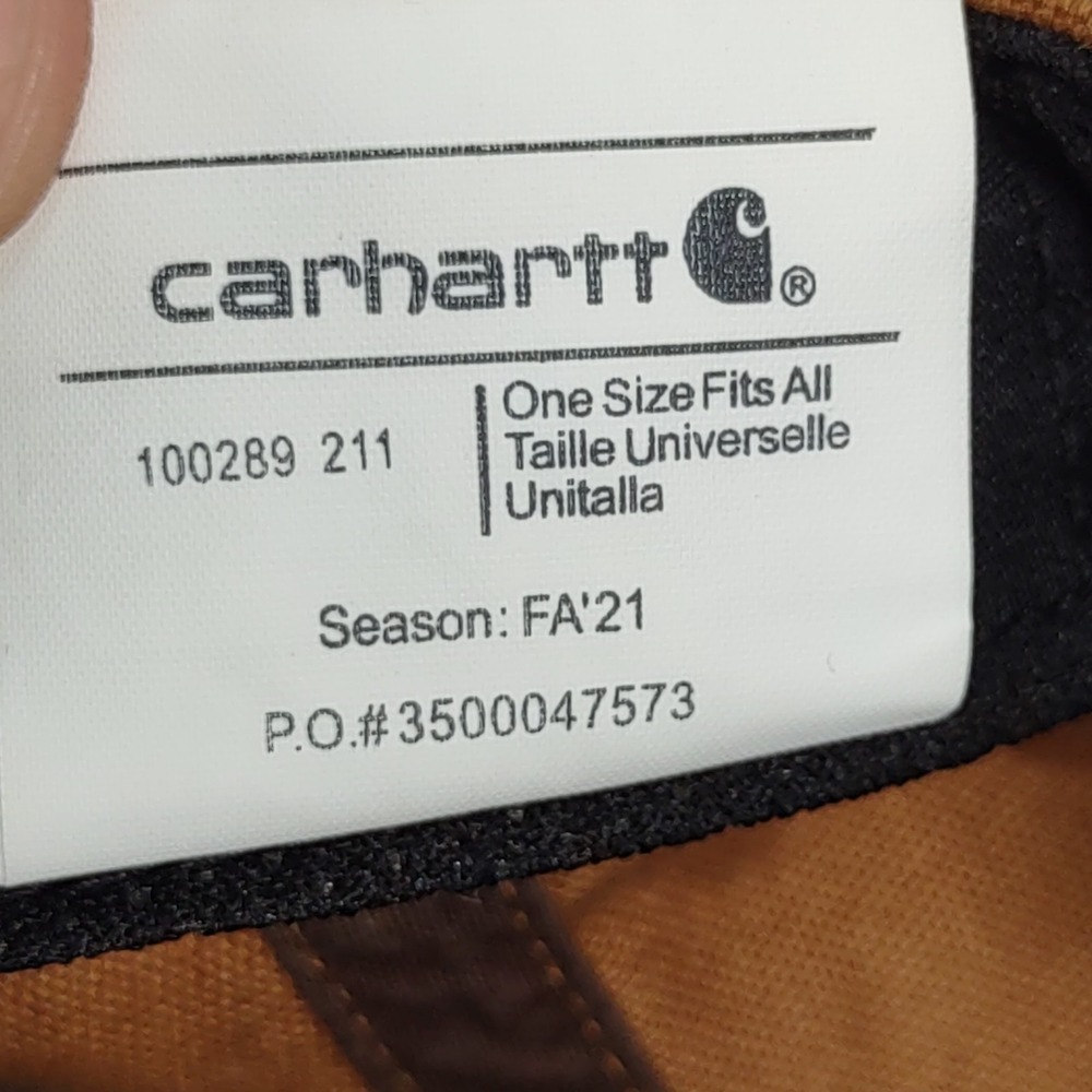 Carhartt Odessa Men's Canvas Cap - Brown, One Size (100289-211) - Picture 9 of 9